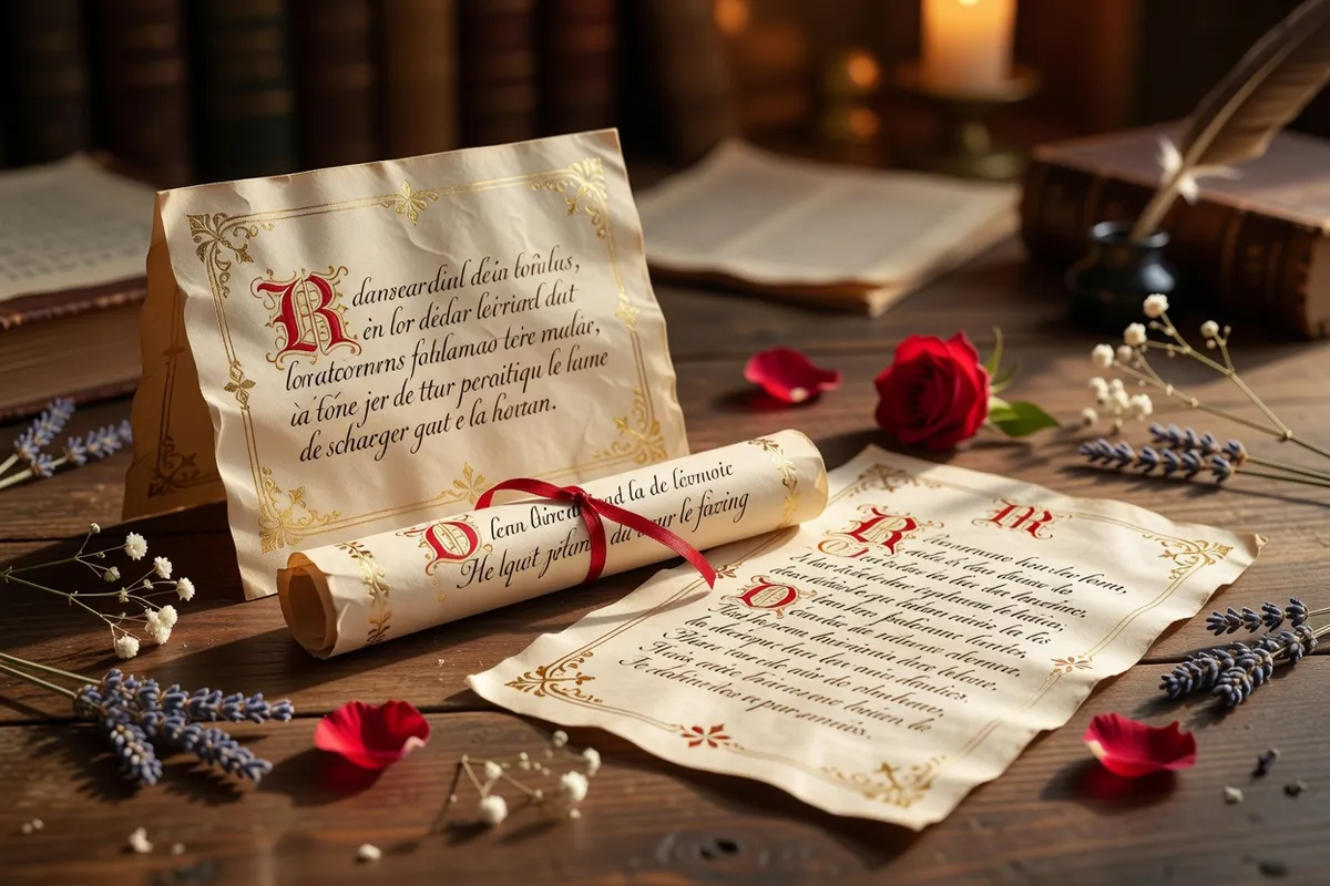 Photorealistic editorial photograph, manuscript medieval atmosphere, warm vellum