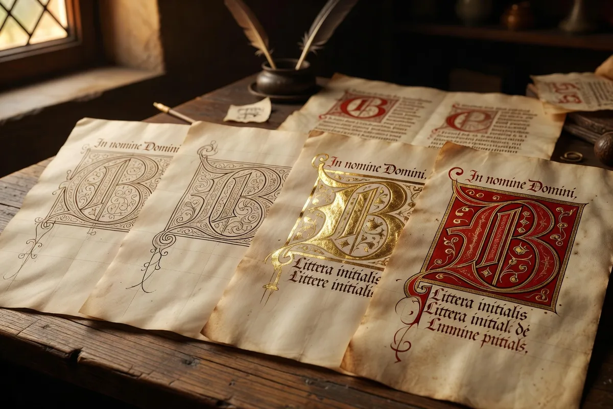 Photorealistic editorial photograph, manuscript medieval atmosphere, warm vellum