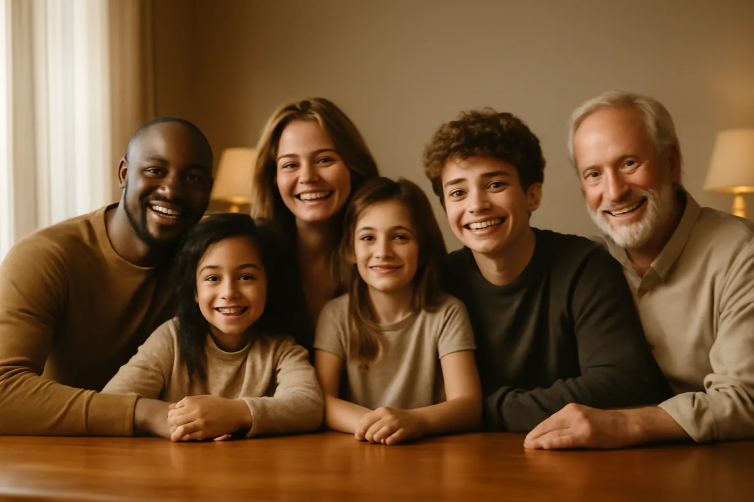Faire-part de mariage sobre entoure de petites figurines representant une famille recomposee